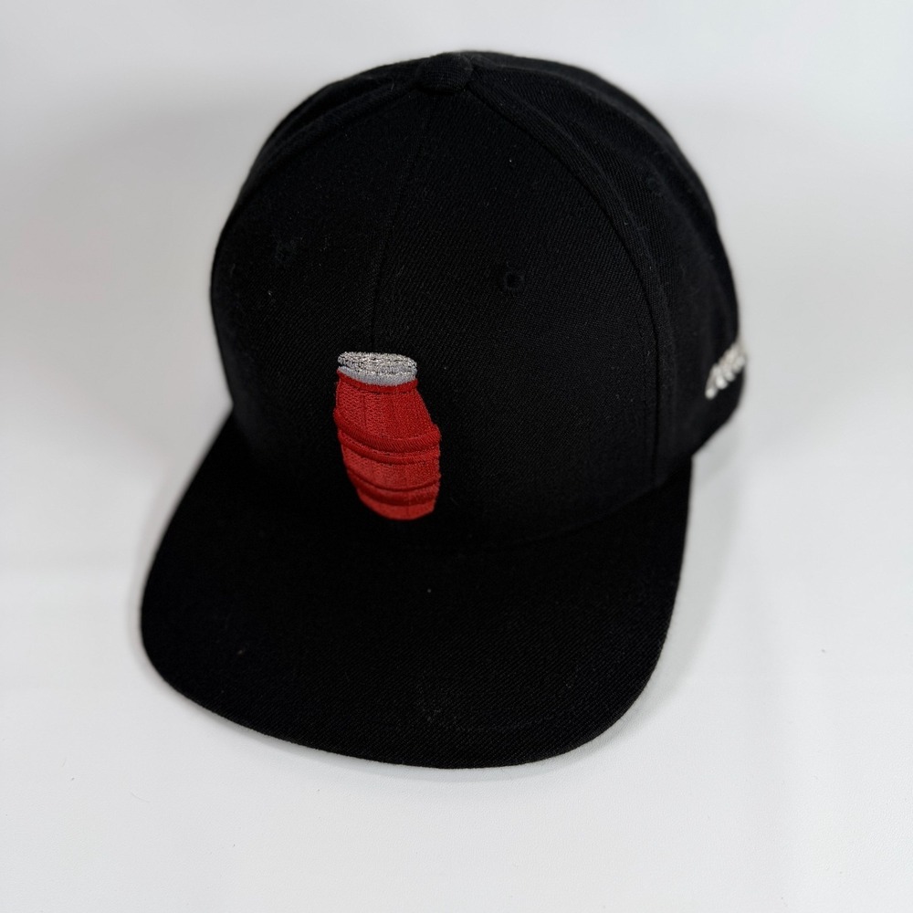 Classic Material NY CMNY Red Jar Logo Snapback Hat Black Green Undervisor Cap